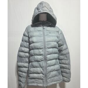 Mountain Hardware Woman's Seasons Insulated Hooded Puffer Jacket Gray Size 10